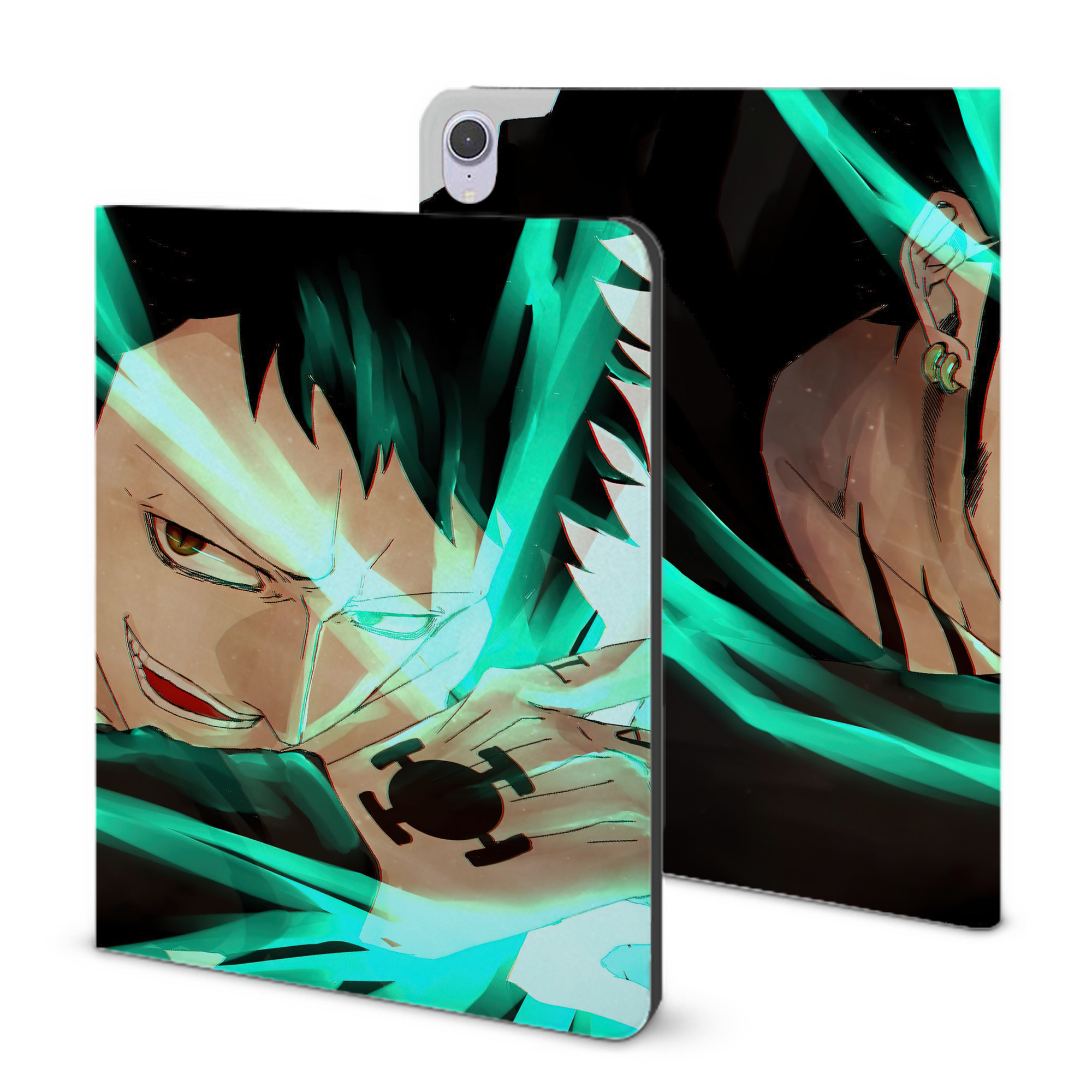 ワンピース ONE PIECE IPad ケース ブック型 PUレザー TPU 耐衝撃 軽量 薄型 ペン収納なし 全面保護 IPad 各モデル対応